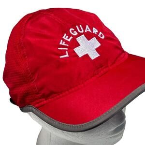 Red & Gray Life Guard Hat
